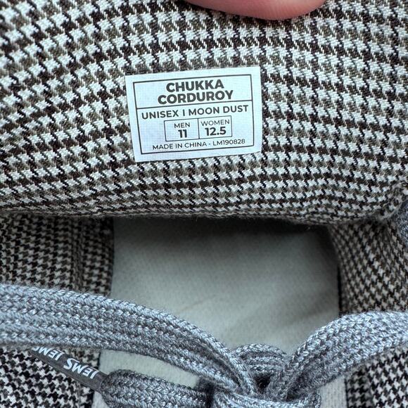 LEMS Chukka Corduroy Moon Dust Gray Men 11 / Women 12.5 Zero-Drop - Picture 8 of 8